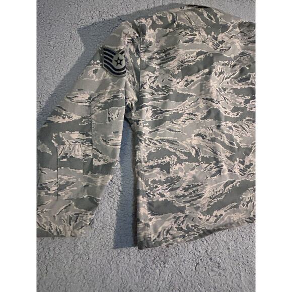 US Air Force Mens Utility Coat Camouflage Jacket Size 44 Short W Tech SGT Strip - Picture 15 of 16